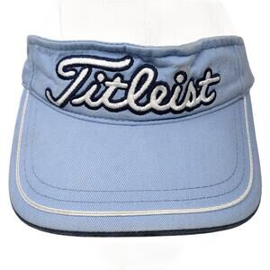 #1 Fitleist Golf Strapback Sun Visor Cap Blue One Size Adjustable Embroidered